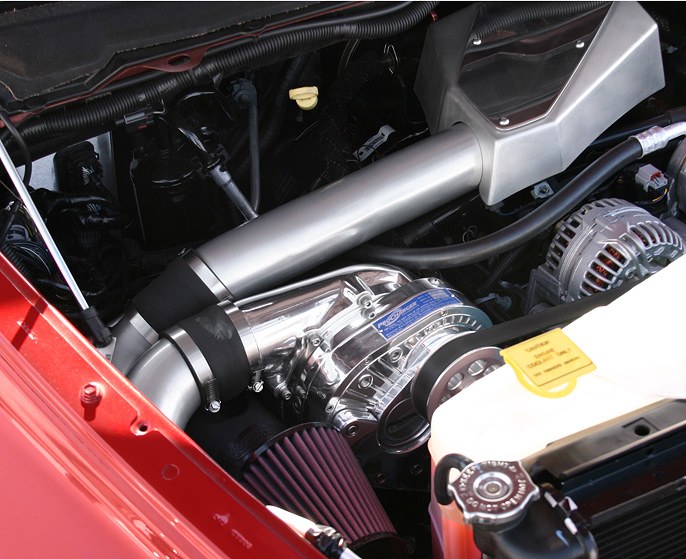 ProCharger Satin High Output Intercooled Kit 03-08 Dodge Ram 5.7 - Click Image to Close